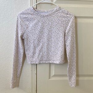 PacSun Pink Floral Long Sleeve Tee